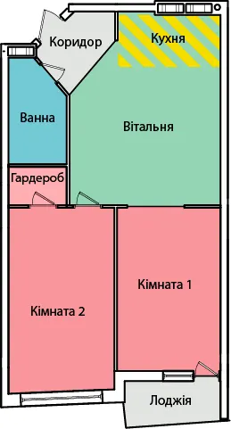вул. Олександра Смакули, 7, 7а — 56 м²