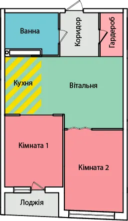 вул. Олександра Смакули, 7, 7а — 51.8 м²