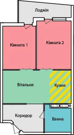 вул. Олександра Смакули, 7, 7а — 53.4 м²