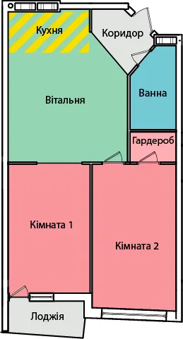 вул. Олександра Смакули, 7, 7а — 56 м²