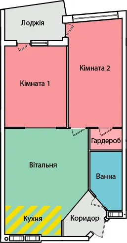 вул. Олександра Смакули, 7, 7а — 56 м²