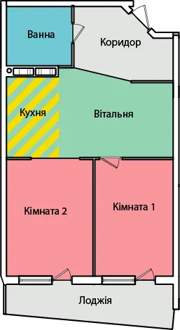 вул. Олександра Смакули, 7, 7а — 54 м²