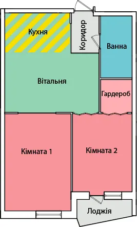 вул. Олександра Смакули, 7, 7а — 52.5 м²