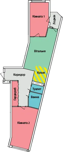вул. Олександра Смакули, 8 — 66.6 м²