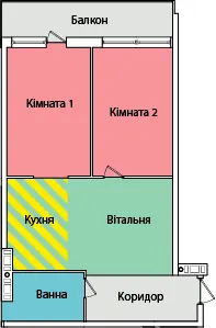 вул. Олександра Смакули, 8 — 59.2 м²