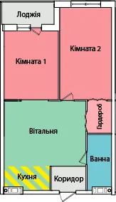 вул. Олександра Смакули, 8 — 54 м²