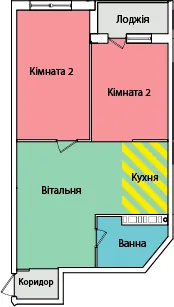 вул. Олександра Смакули, 8 — 55.6 м²