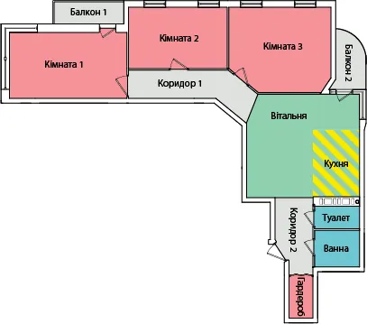 вул. Олександра Смакули, 8 — 80.3 м²