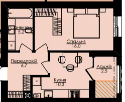 ЖК Атлант — 40.8 м²