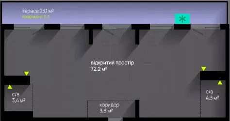 ЖК Manhattan Up — 91 м²