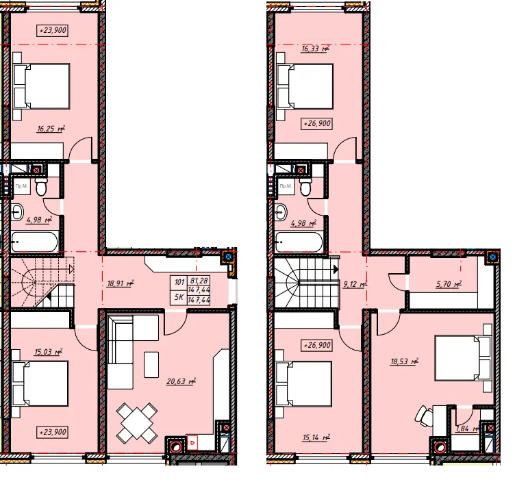 ЖК Silver — 147.4 м²