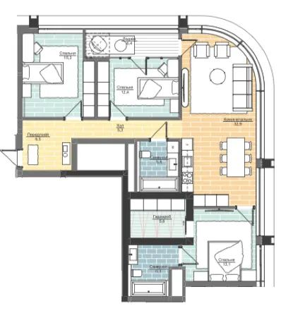 LVIV CITY — 109.5 м²