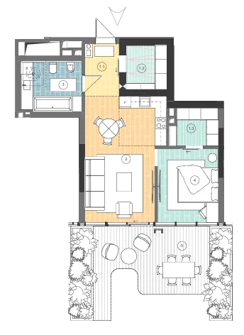 LVIV CITY — 62.4 м²