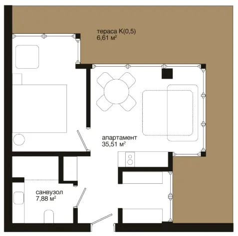 Апарт-готель Son Daven — 50 м²