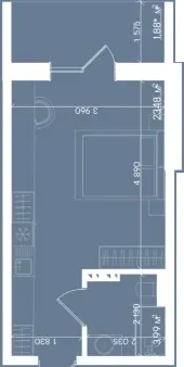 Апарт-комплекс Sento by Ribas — 27.8 м²