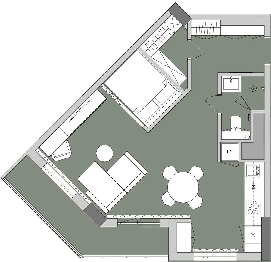 ЖК GRANIT — 51 м²