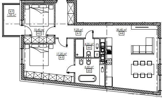 ЖК Residence Twenty-Two — 79.3 м²