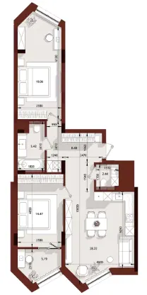 ЖК Premium Residents — 81.3 м²