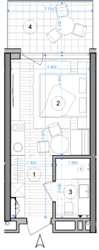 Апарт-комплекс ESCAPE City — 27.6 м²