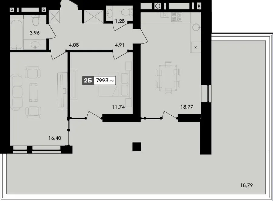 ЖК Premier Bay — 79.9 м²