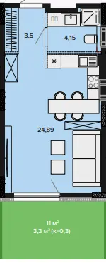 ЖК SOFIpark — 35.8 м²