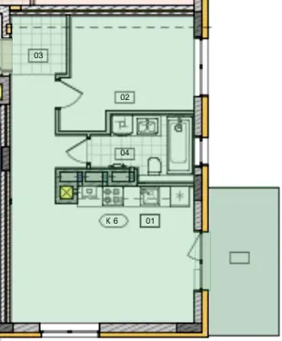 ЖК Residence City — 49.5 м²