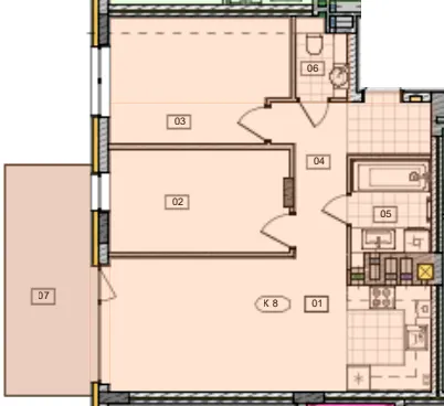 ЖК Residence City — 67.3 м²