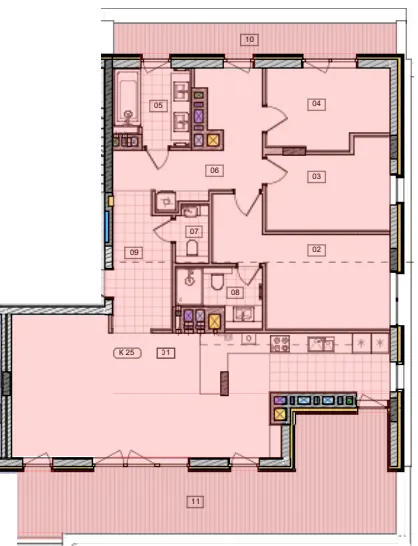 ЖК Residence City — 124.3 м²