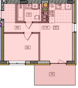 ЖК Residence City — 43.7 м²