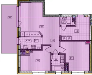 ЖК Residence City — 72.6 м²