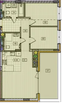 ЖК Residence City — 73.9 м²