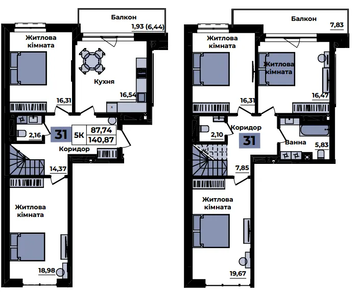 ЖК Sapfire towers — 140.9 м²
