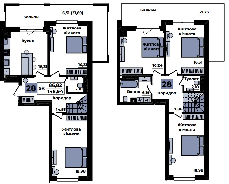 ЖК Sapfire towers — 148.9 м²