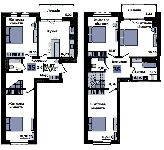 ЖК Sapfire towers — 149.9 м²