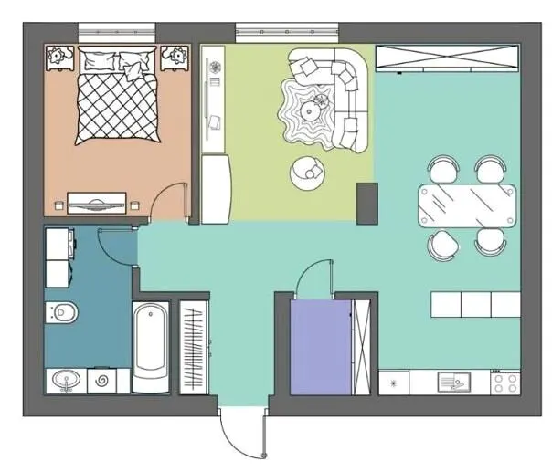 вул. Куземського, 30 — 64.8 м²
