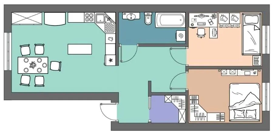 вул. Куземського, 30 — 67.1 м²