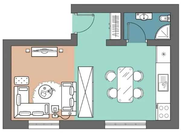 вул. Куземського, 30 — 38 м²