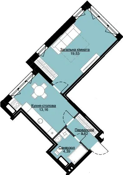 ЖК Echo Park — 40.7 м²