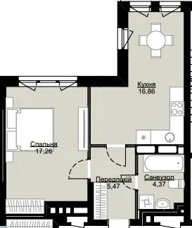 ЖК Echo Park — 44 м²