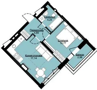 ЖК Echo Park — 37.8 м²