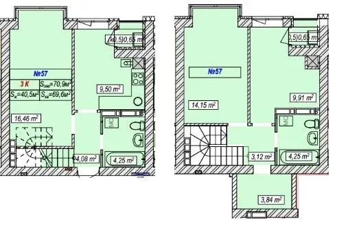 ЖК Новий Хотів — 70.9 м²