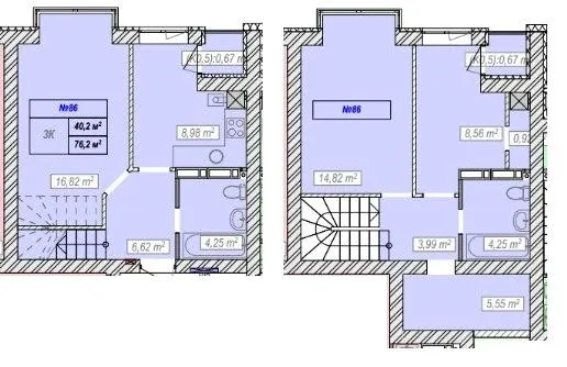ЖК Новий Хотів — 76.2 м²