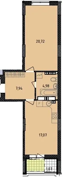 ЖК Борисо-Глібський 2 — 51.7 м²