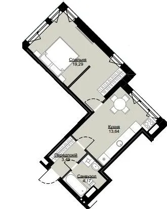 ЖК Echo Park — 40.6 м²