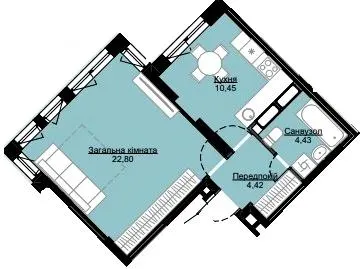 ЖК Echo Park — 42.1 м²
