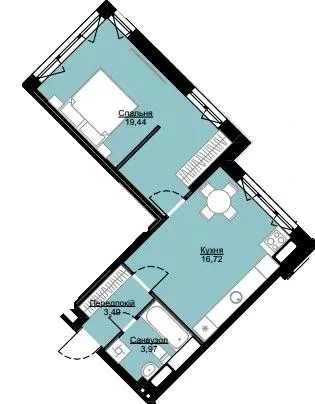 ЖК Echo Park — 43.6 м²