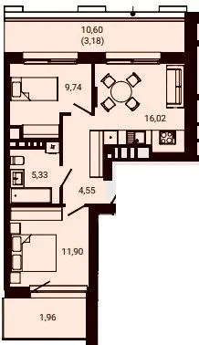 ЖК Nobl — 52.7 м²