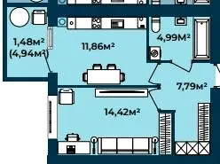 ЖК Європейські Липки — 40.5 м²