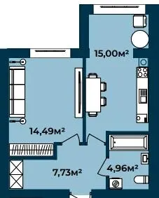 ЖК Європейські Липки — 42.2 м²