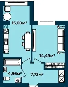 ЖК Європейські Липки — 42.2 м²